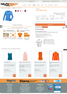 Ladie T Shirts selbst gestalten druckreich.com