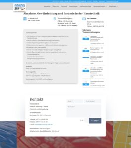 EINNUNG SHK Sanitär – Heizung – Klima Chemnitz und Umgebung - einzelner Termin