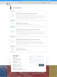 EINNUNG SHK Sanitär – Heizung – Klima Chemnitz und Umgebung - Terminliste